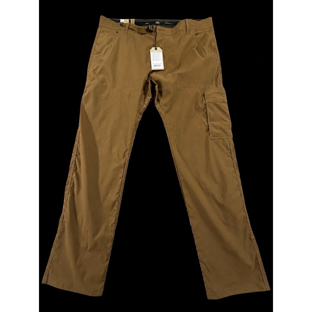 prAna Stretch Zion Slim Pant II Mens 42x34 Brown Gorpcore Utility NWT
